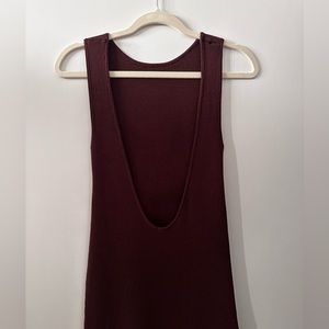 ZARA Midi Knit Dress brown, Size M